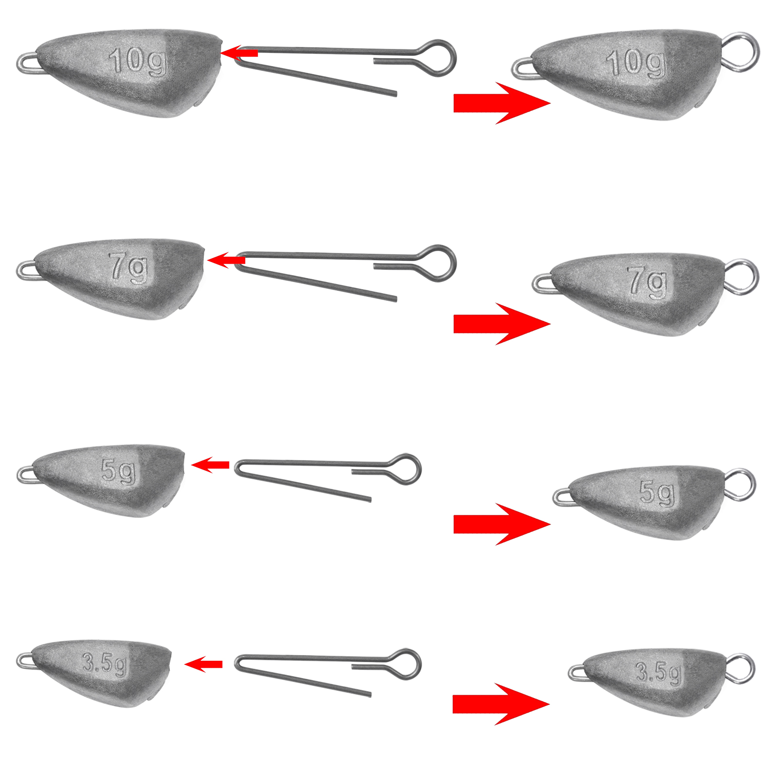 5pcs Jig Head Fishing Weight,  - Furniture Hardware Jig 评论和价格