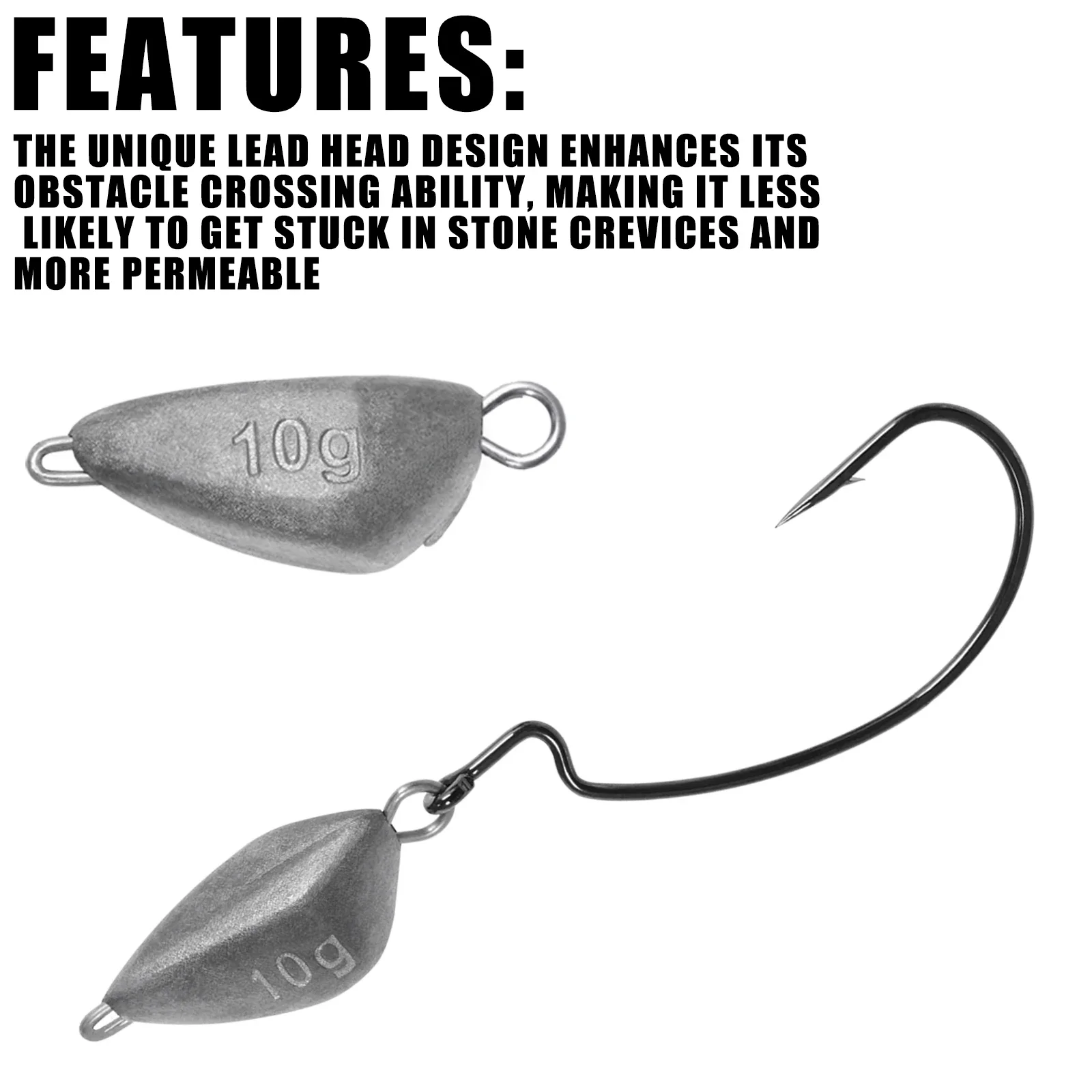 5pcs Jig Head Fishing Weight,  - Furniture Hardware Jig 评论和价格