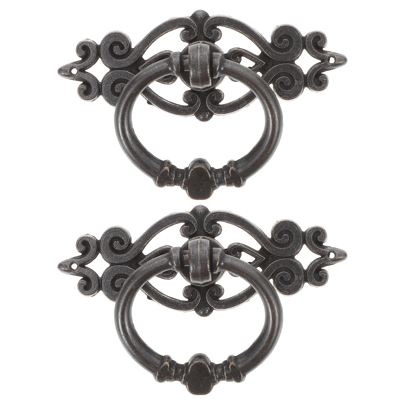 6Pcs Wardrobe Door Pulls Retro - Furniture Hardware Drop Pulls 评论和价格