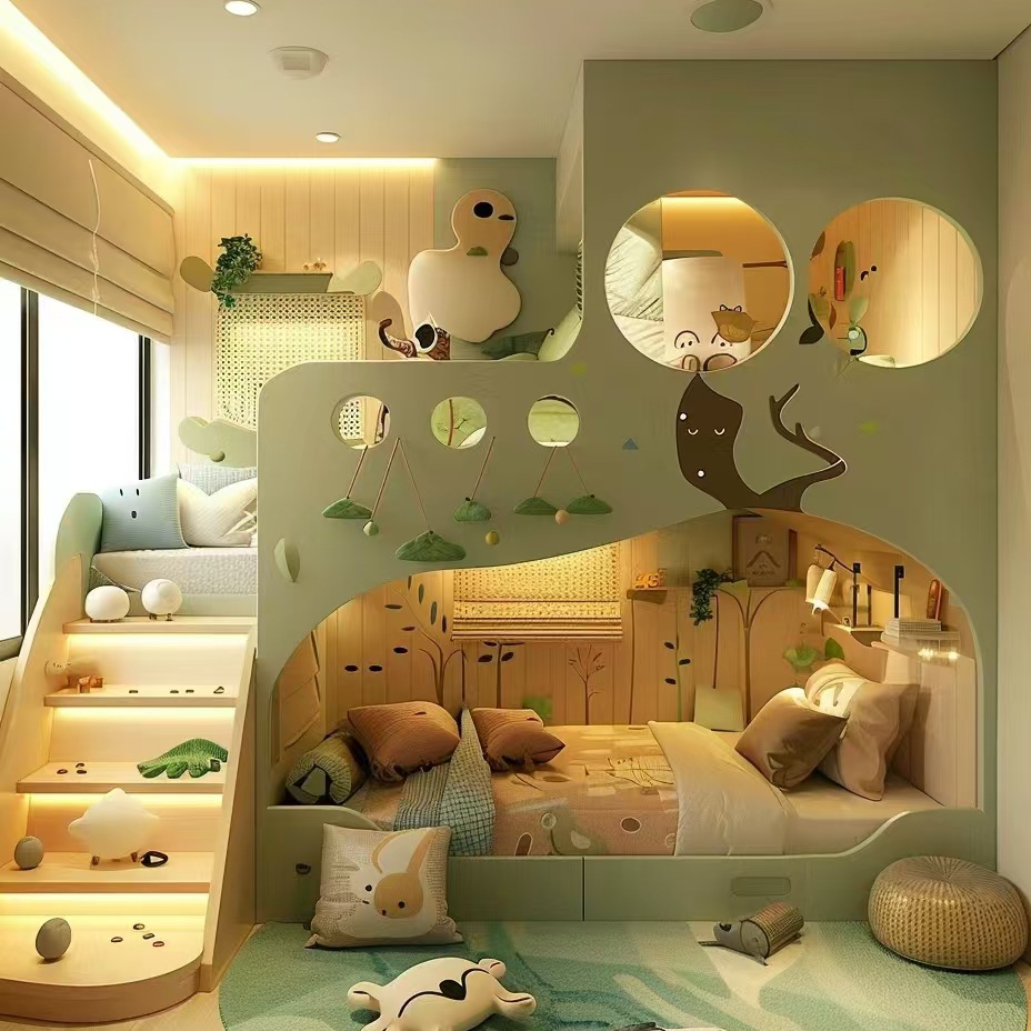 Solid Wood Children's Bed High - Furniture Hardware Lowes 评论和价格