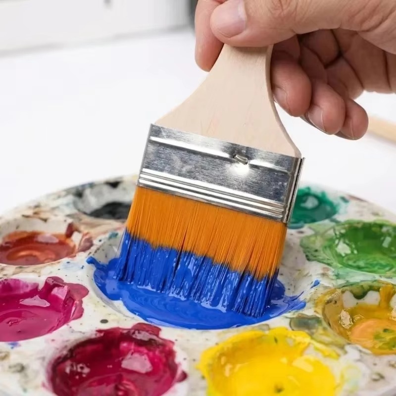 Wooden Handle Flat Paint Brush - Furniture Hardware Manufacturer 评论和价格